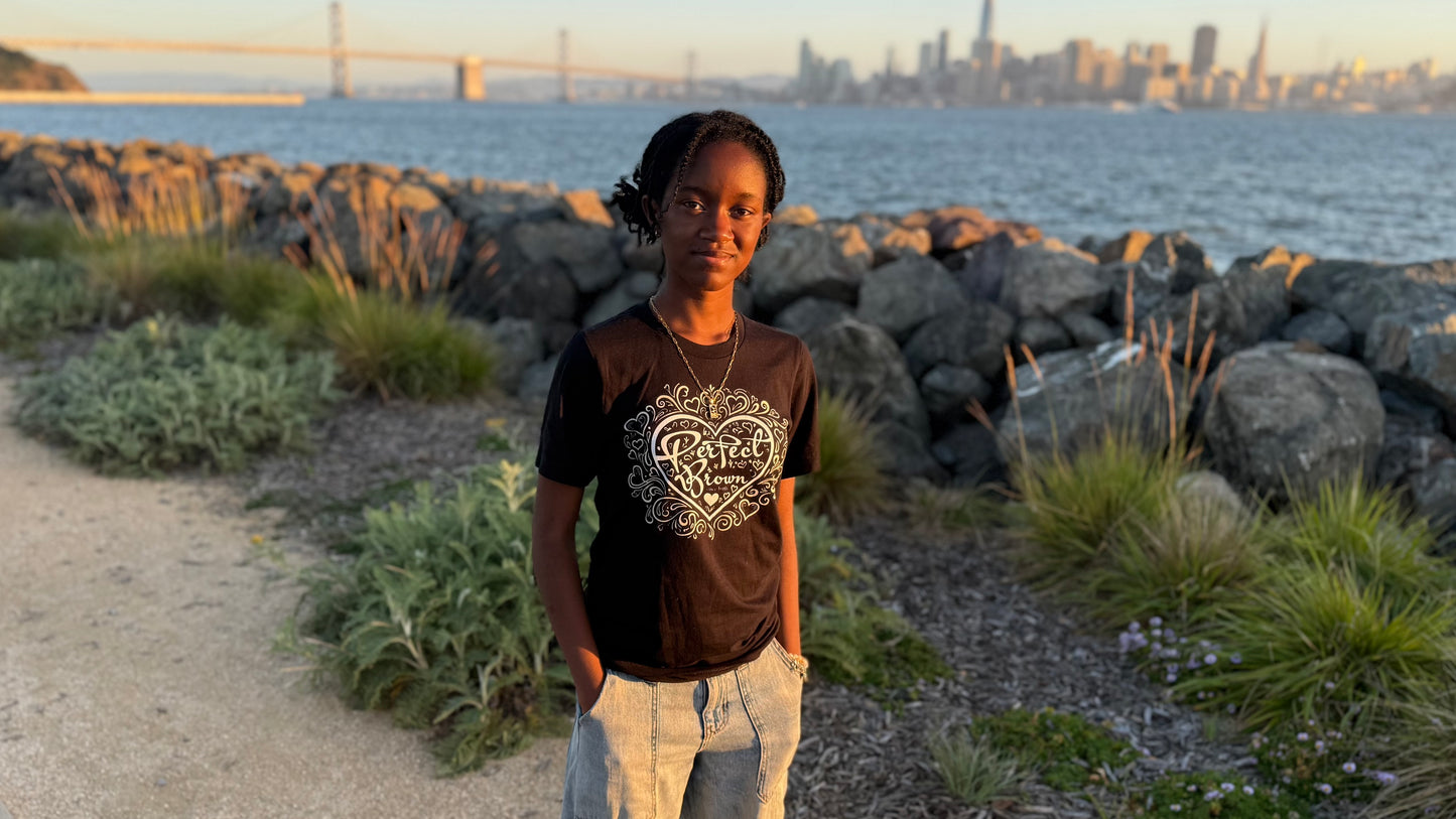 Perfect Brown in Bloom - Logo Graphic T-Shirt