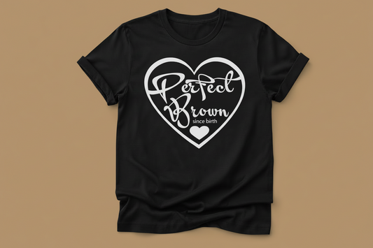 Perfect Brown Logo Adult T-shirt