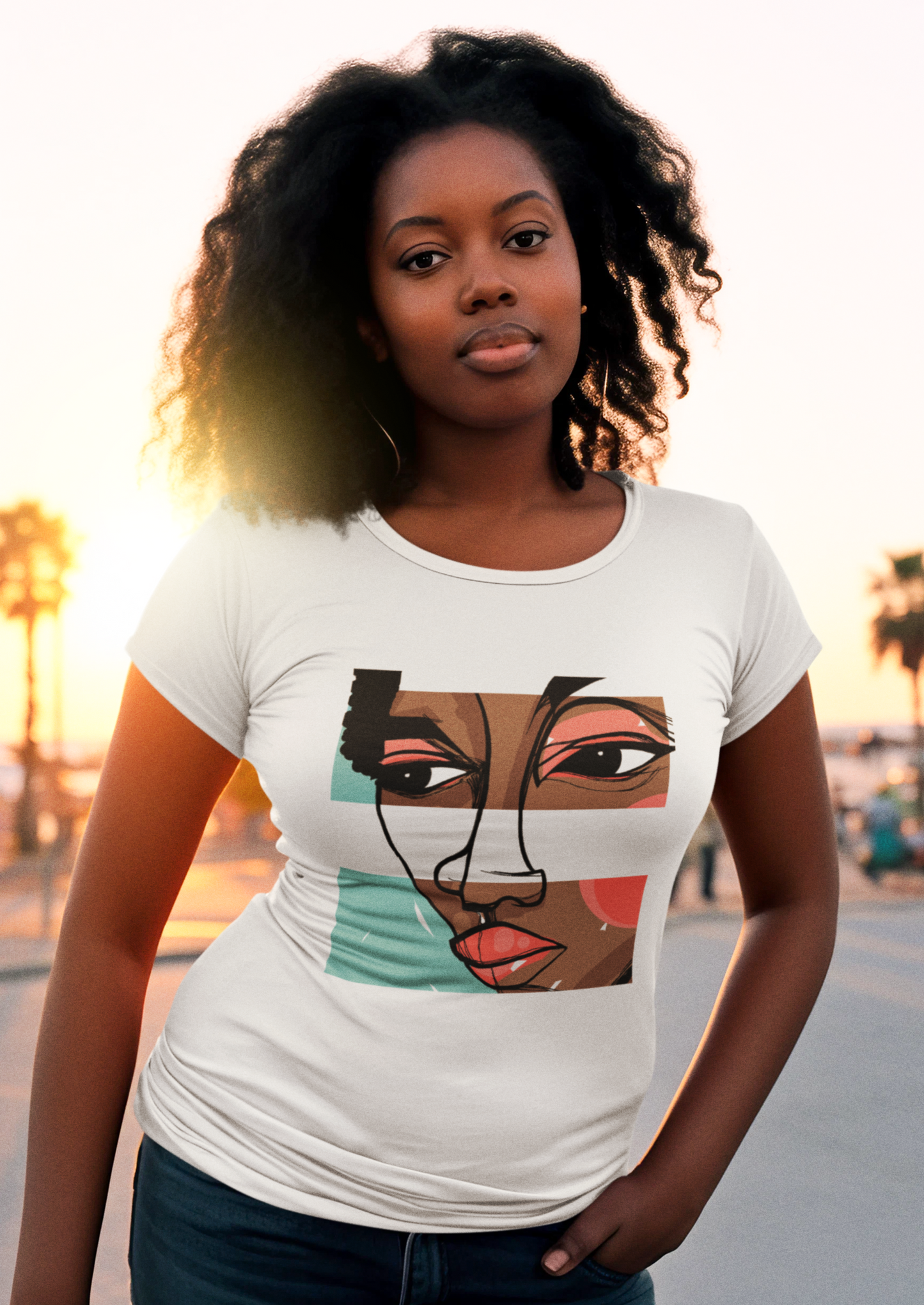 Mood (Two) Women's Fashion Fit T-shirt