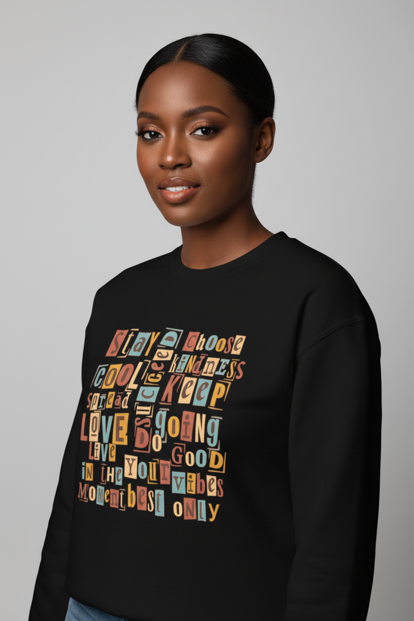 Good Vibes Only: Kind Words - Oversized Heavyweight Sweatshirt