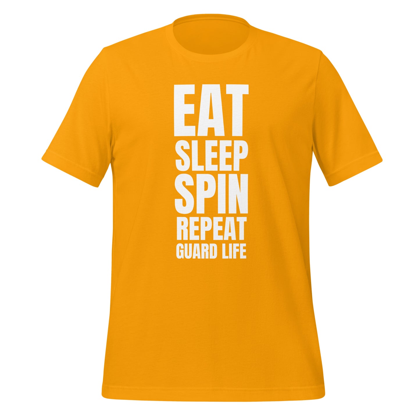 EAT. SLEEP. SPIN. REPEAT (Color Guard) Adult T-Shirt