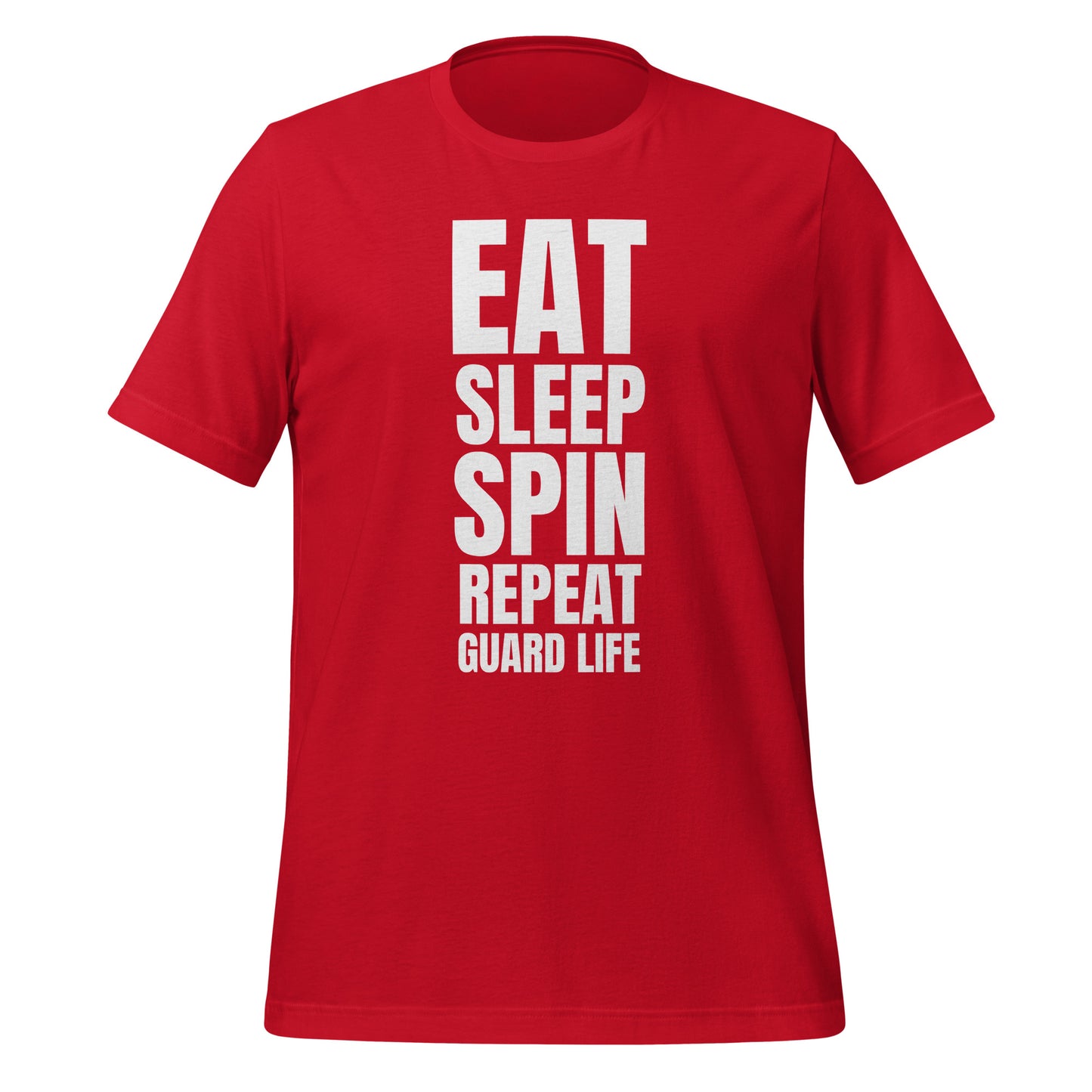 EAT. SLEEP. SPIN. REPEAT (Color Guard) Adult T-Shirt