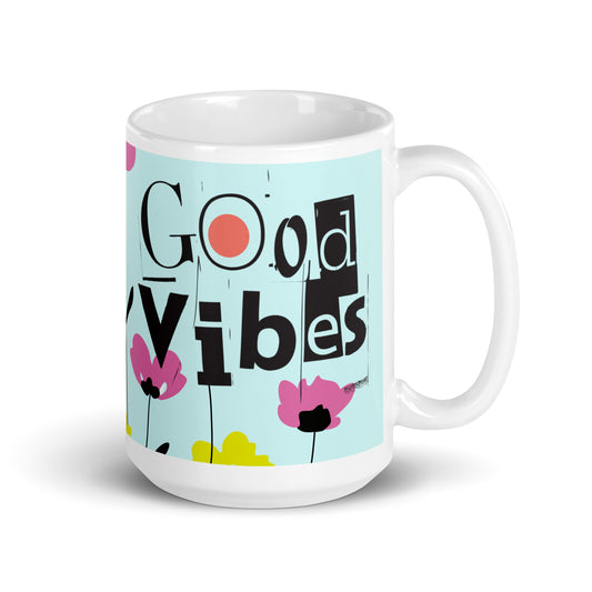 Good Vibes glossy mug