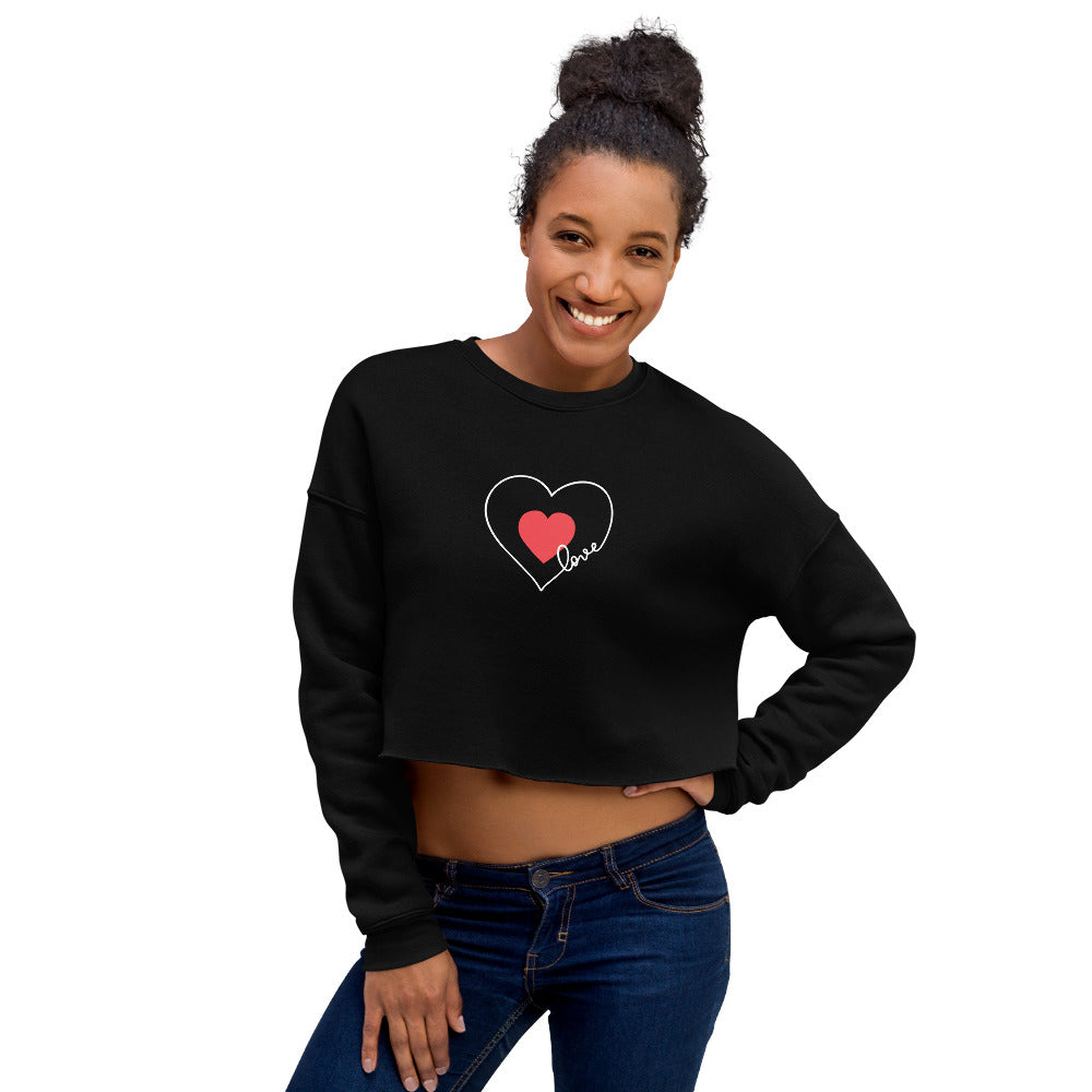 Heart Crop Sweatshirt