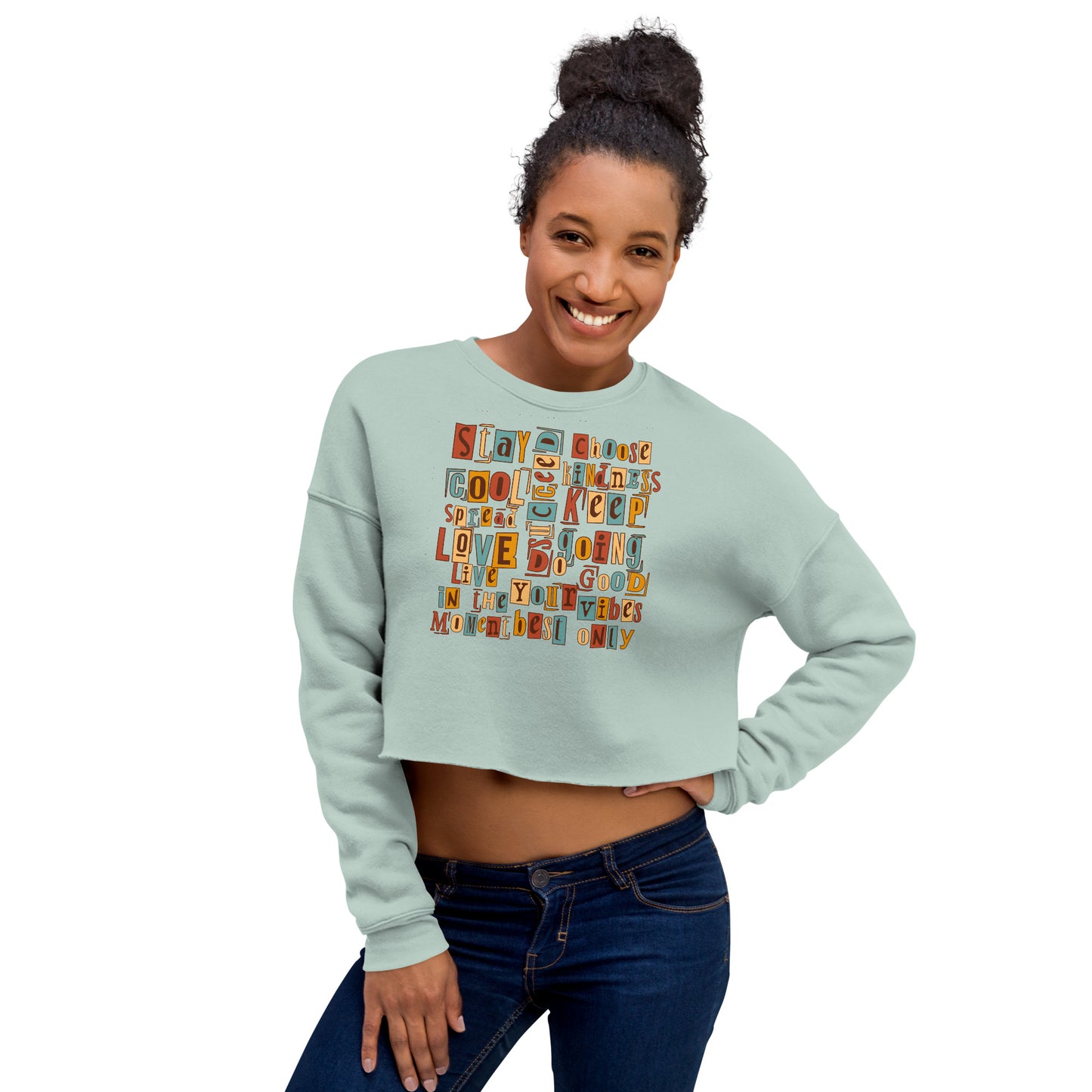 Kind Words Crop Sweatshirt