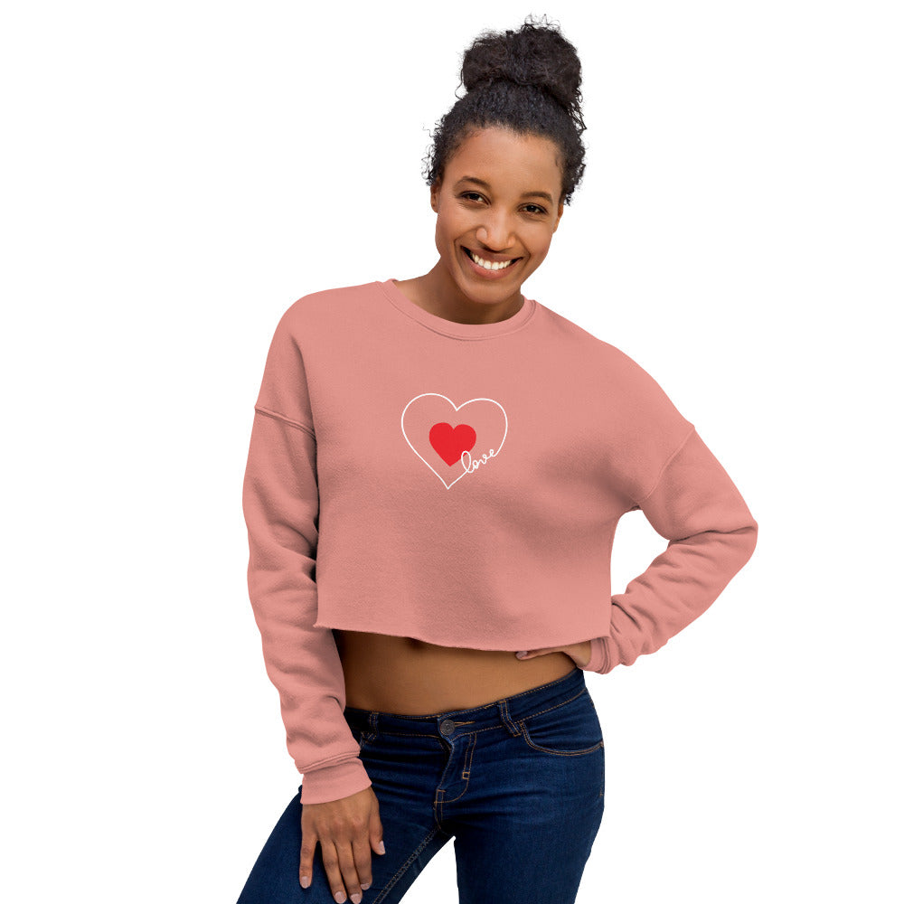 Heart Crop Sweatshirt