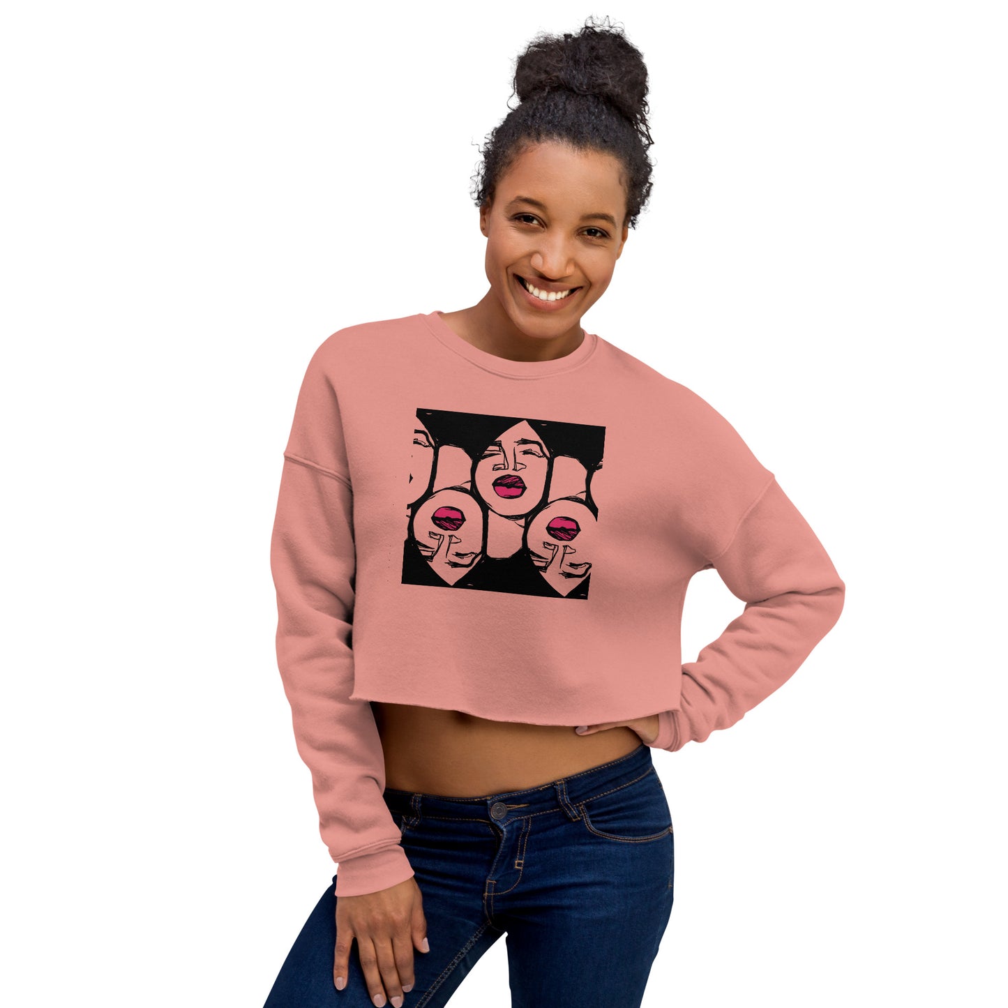 Lips Crop Sweatshirt