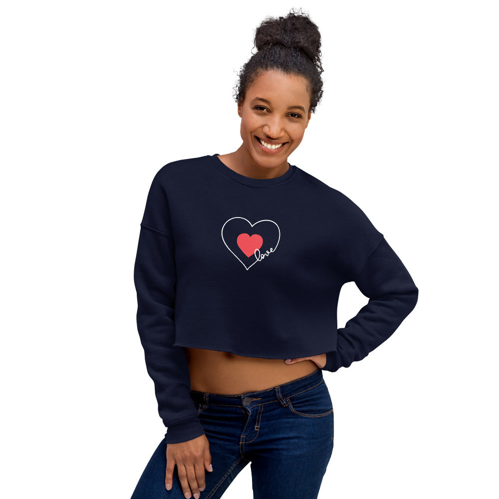 Heart Crop Sweatshirt