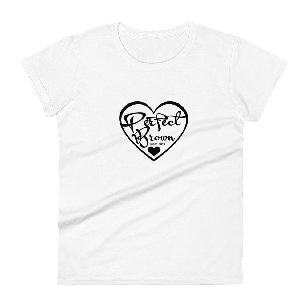 Perfect Brown (Lil) Logo Women's Fashion Fit T-shirt