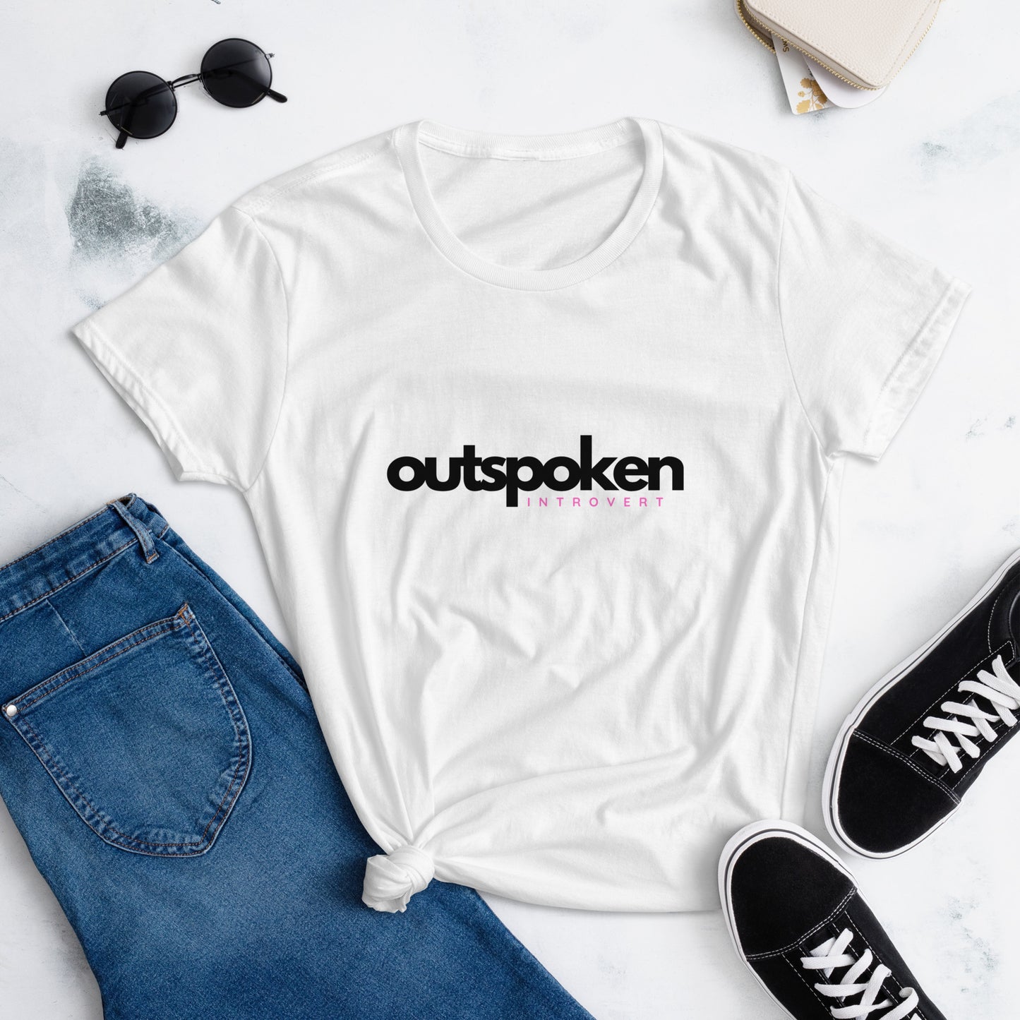 Outspoken Introvert Women's Fashion Fit T-shirt