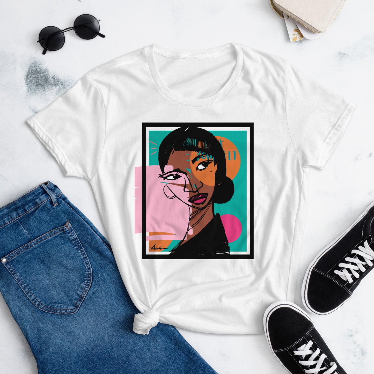 Orange Moon Women's Fashion Fit T-shirt