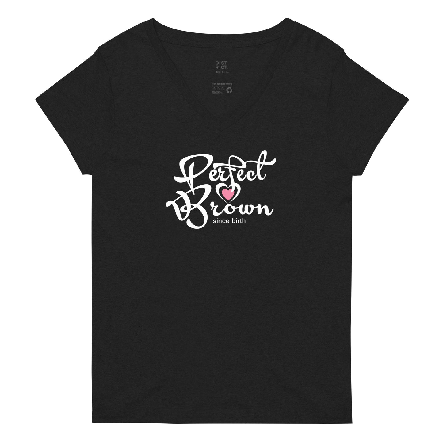 Perfect Brown Women’s recycled v-neck t-shirt