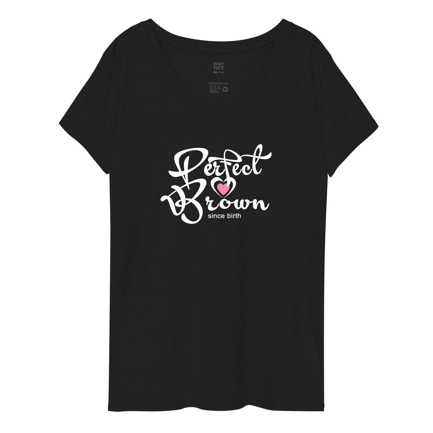 Perfect Brown Women’s recycled v-neck t-shirt