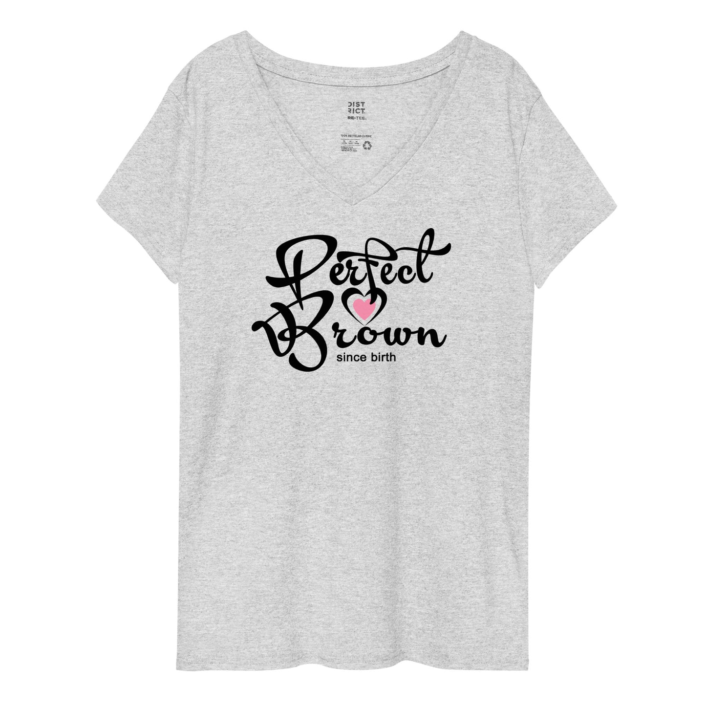 Perfect Brown Women’s recycled v-neck t-shirt