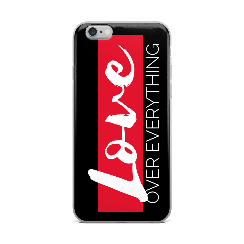 Love Over Everything iPhone Case (Blk)