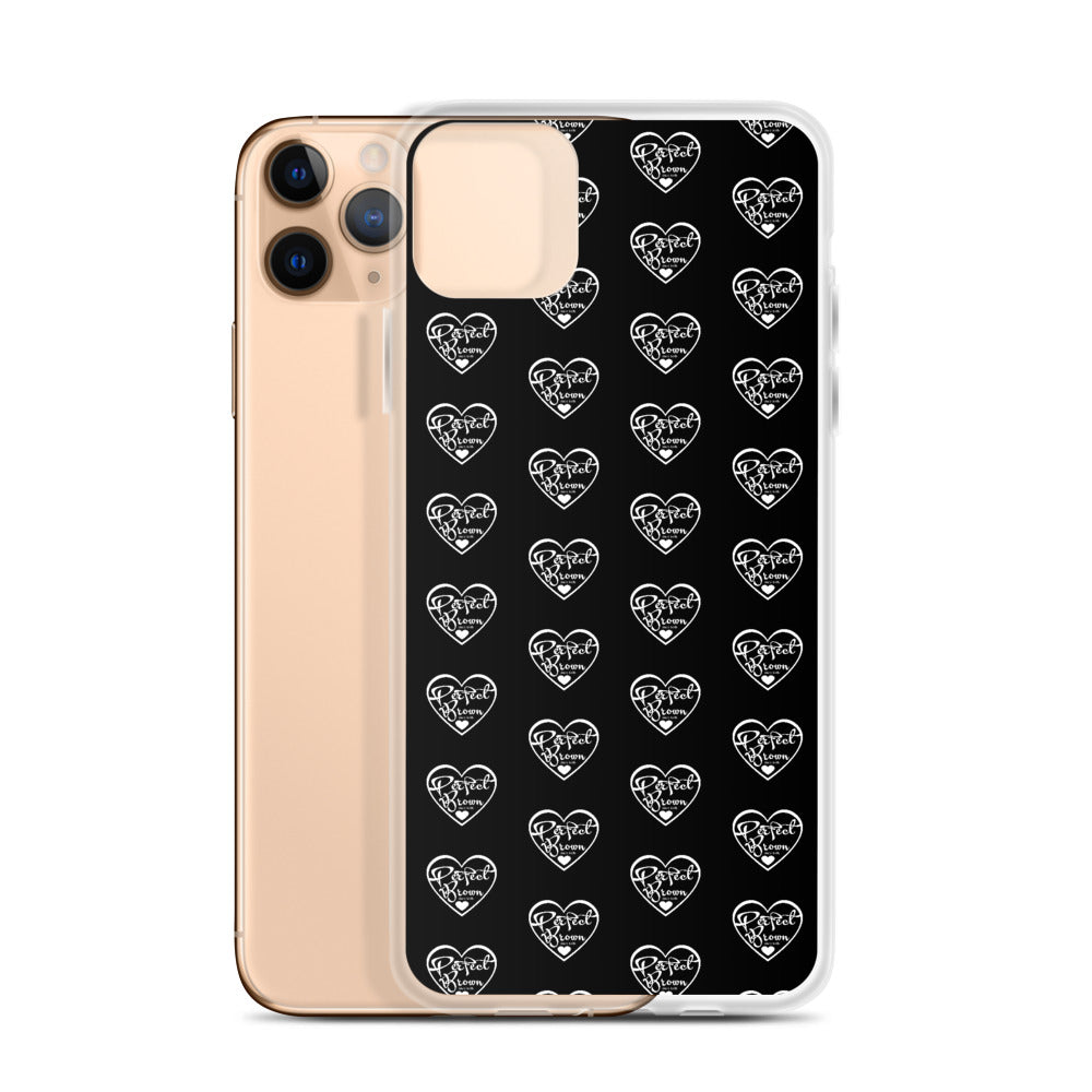 Perfect Brown Logo Infinity iPhone Case (Blk)