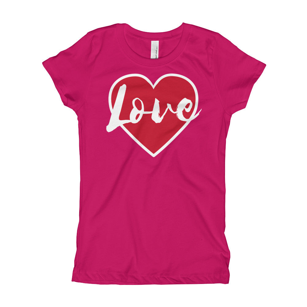 Love Girl's (Princess Style) T-Shirt