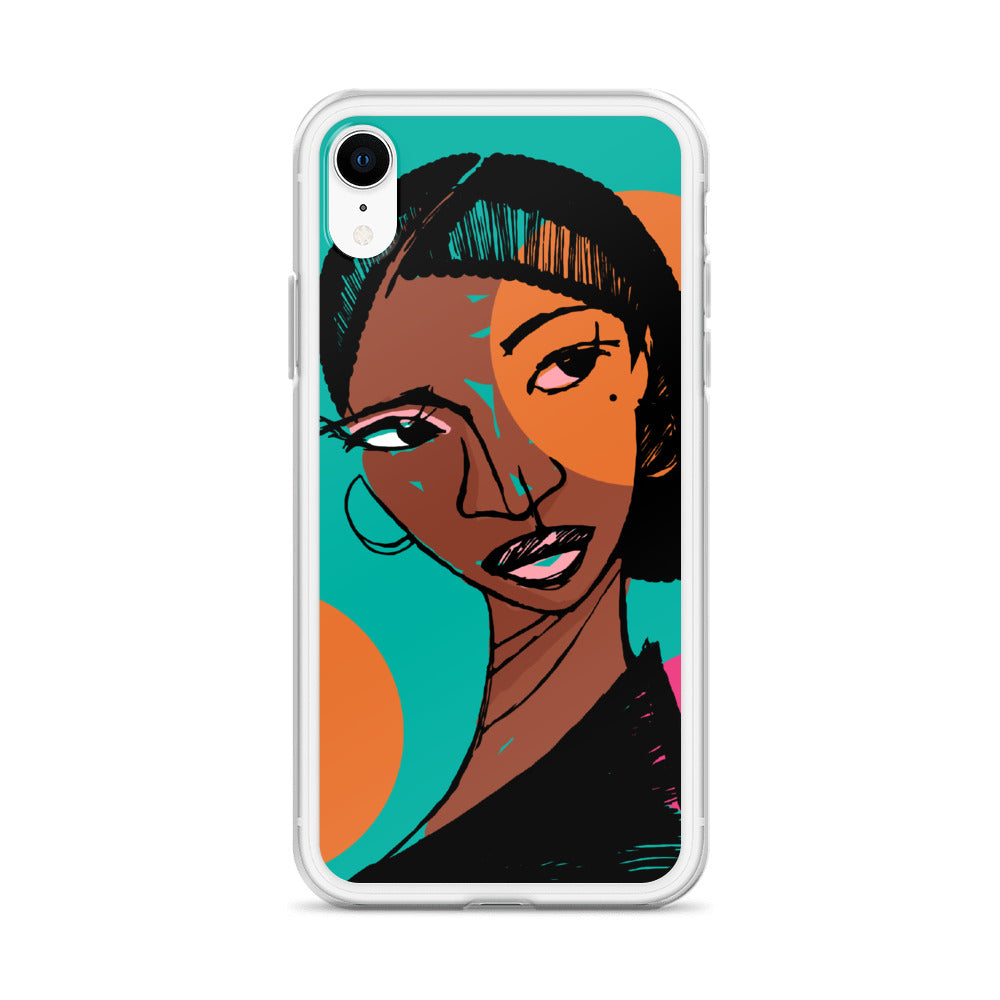 Orange Moon iPhone Case
