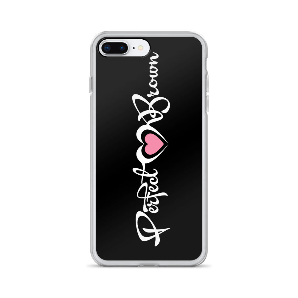 Perfect Brown (Signature) iPhone Case (Blk)