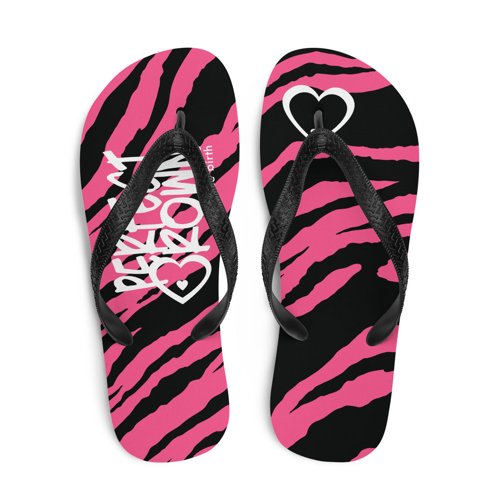Perfect ♥rown Flip-Flops