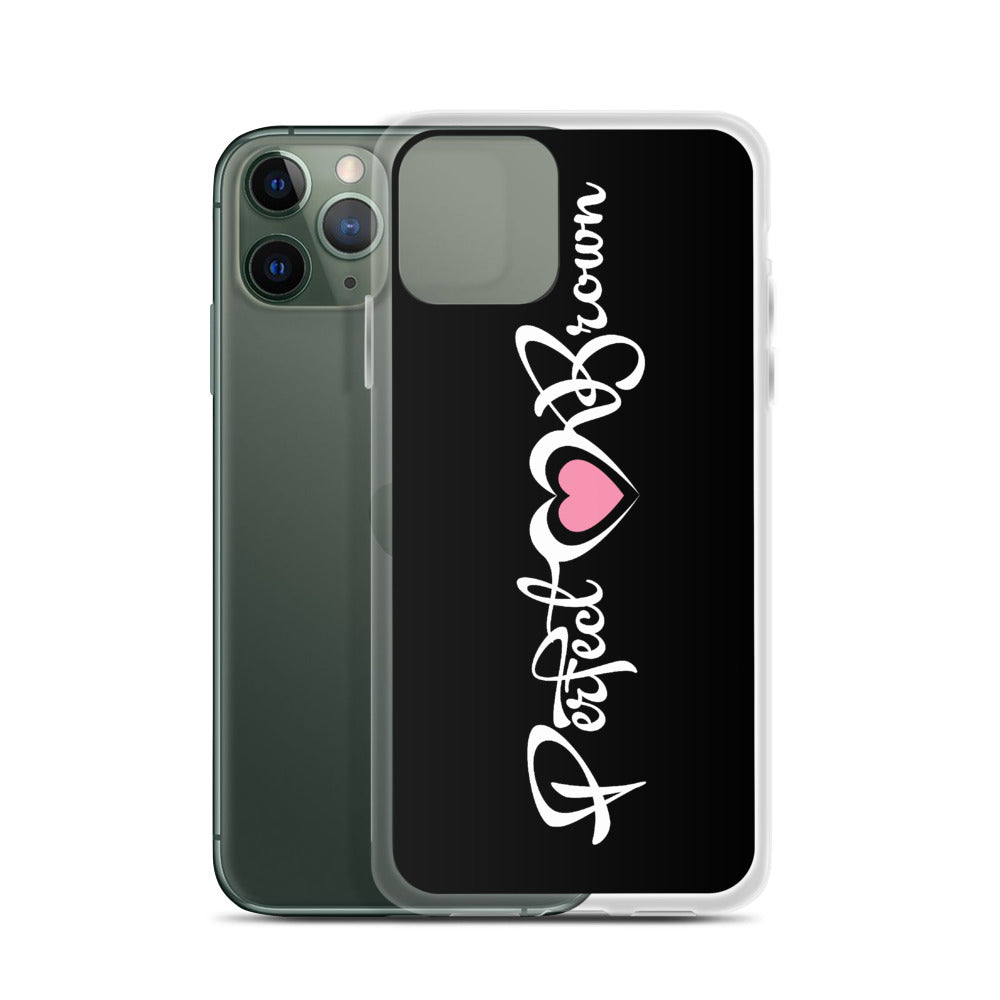 Perfect Brown (Signature) iPhone Case (Blk)