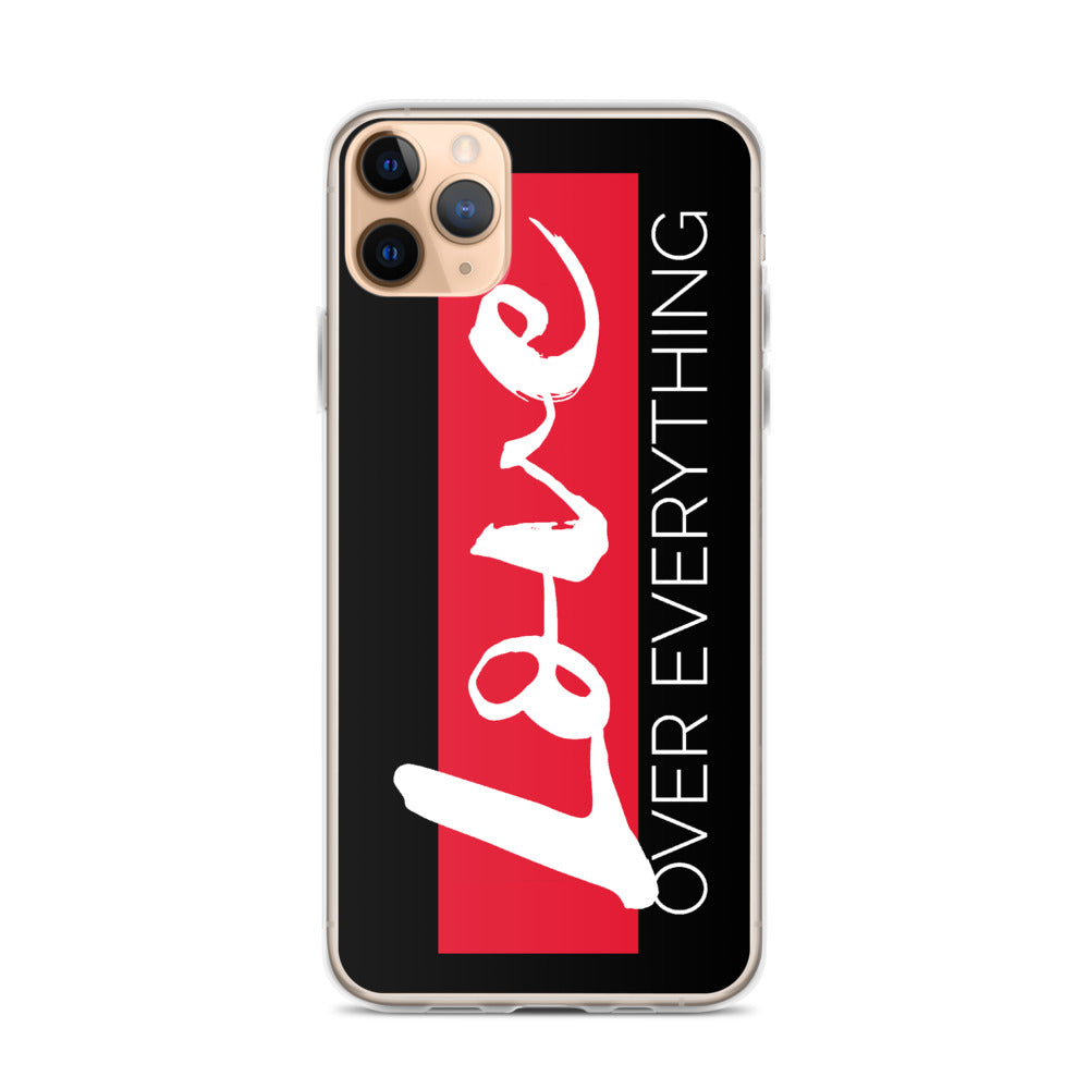Love Over Everything iPhone Case (Blk)