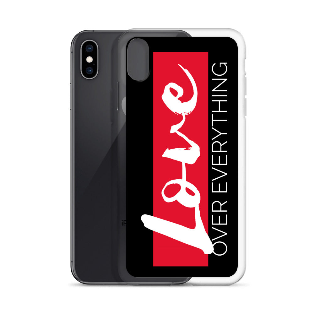 Love Over Everything iPhone Case (Blk)