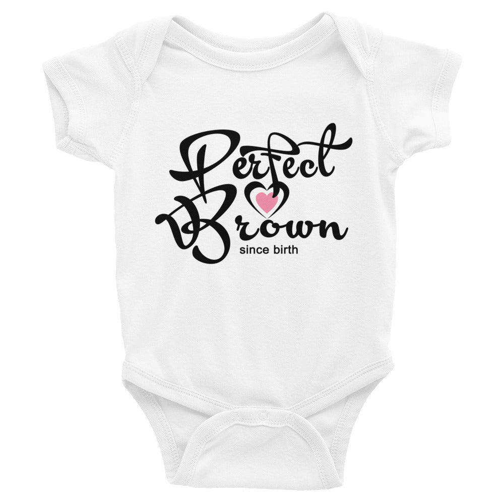 Perfect Brown Infant Bodysuit