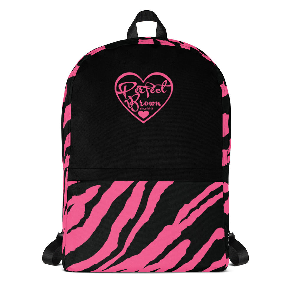 Perfect Brown Lil Logo (pink) Backpack