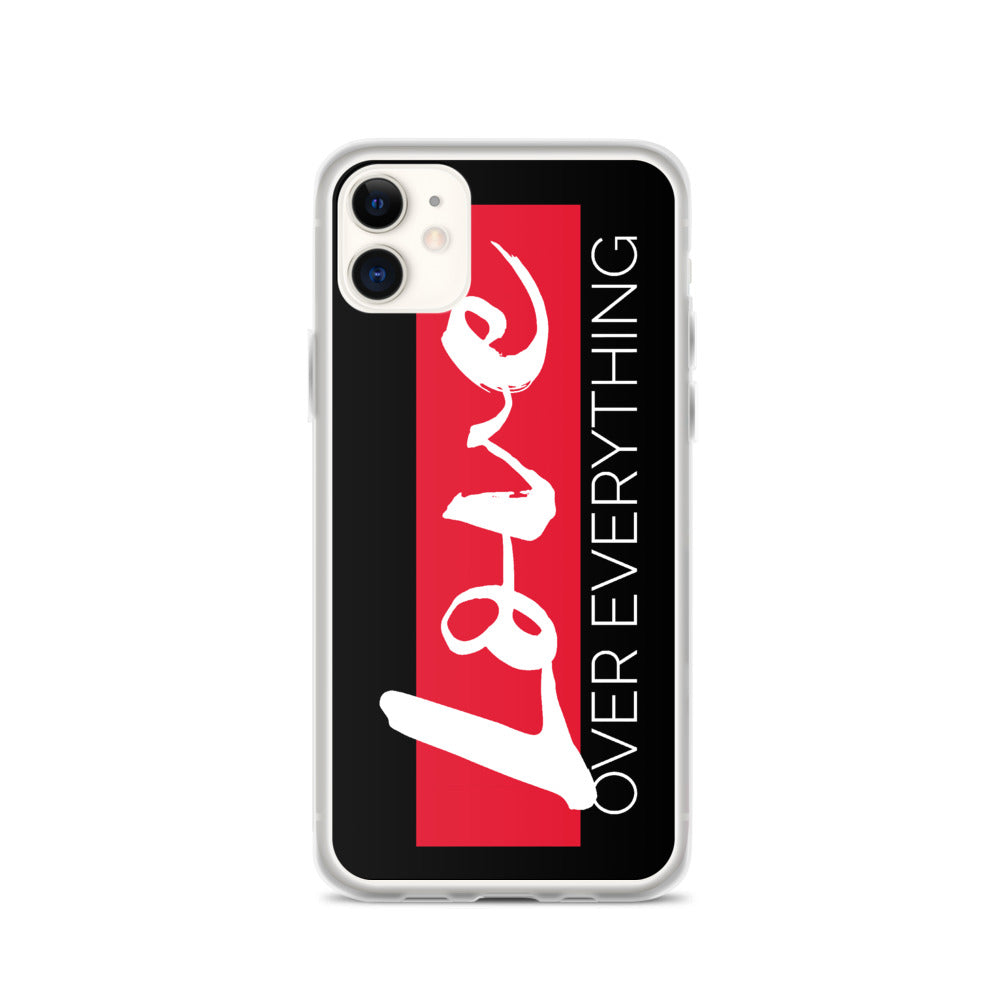 Love Over Everything iPhone Case (Blk)