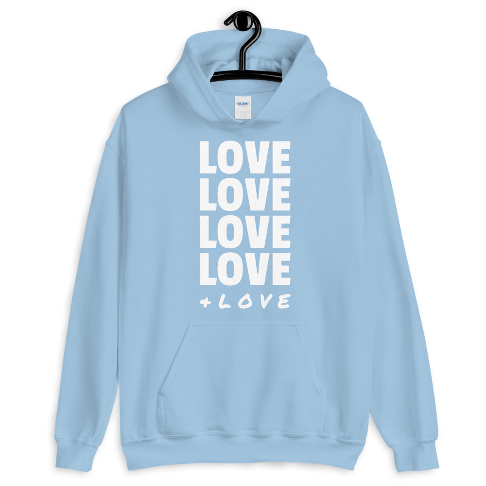 LOVE LOVE LOVE LOVE + LOVE Adult Hoodie