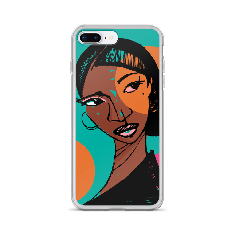 Orange Moon iPhone Case