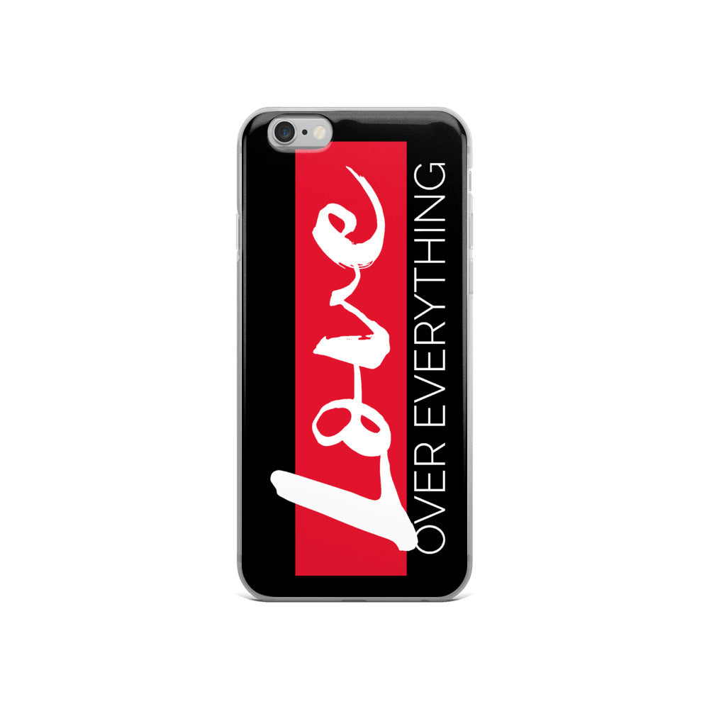 Love Over Everything iPhone Case (Blk)