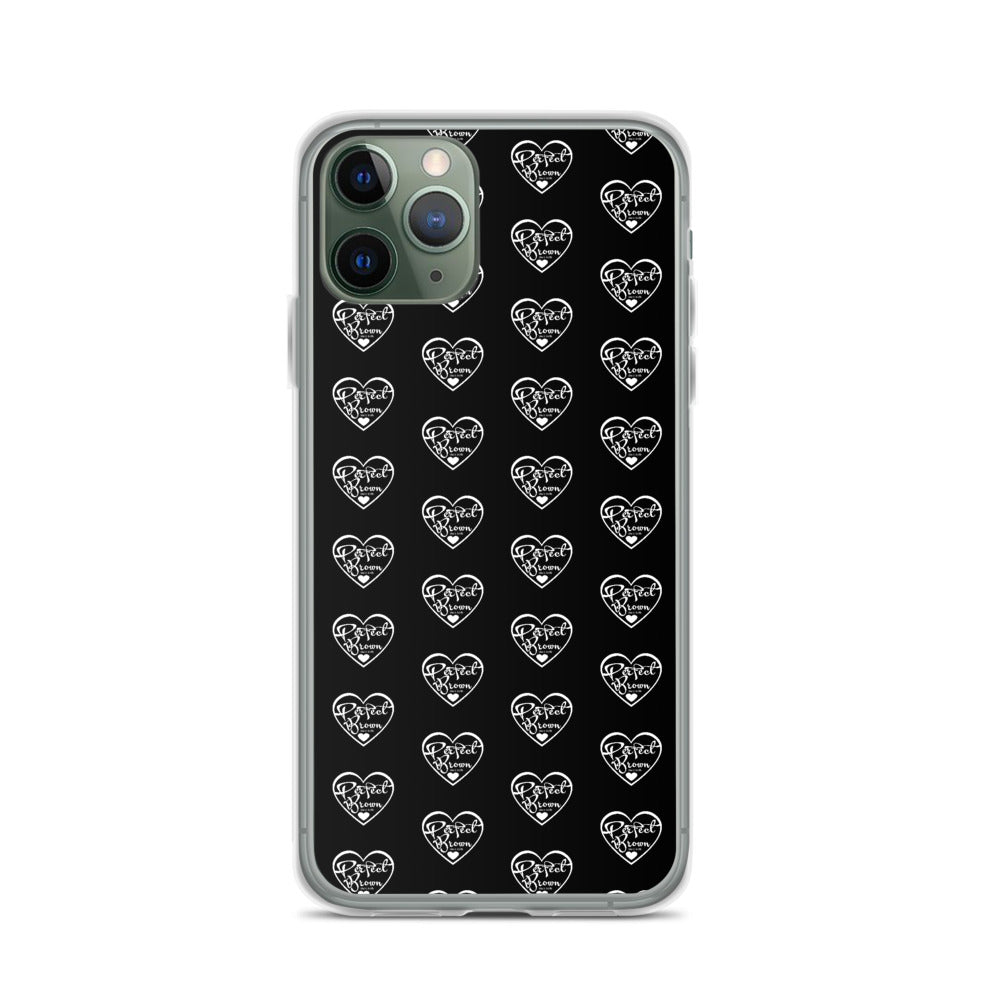 Perfect Brown Logo Infinity iPhone Case (Blk)