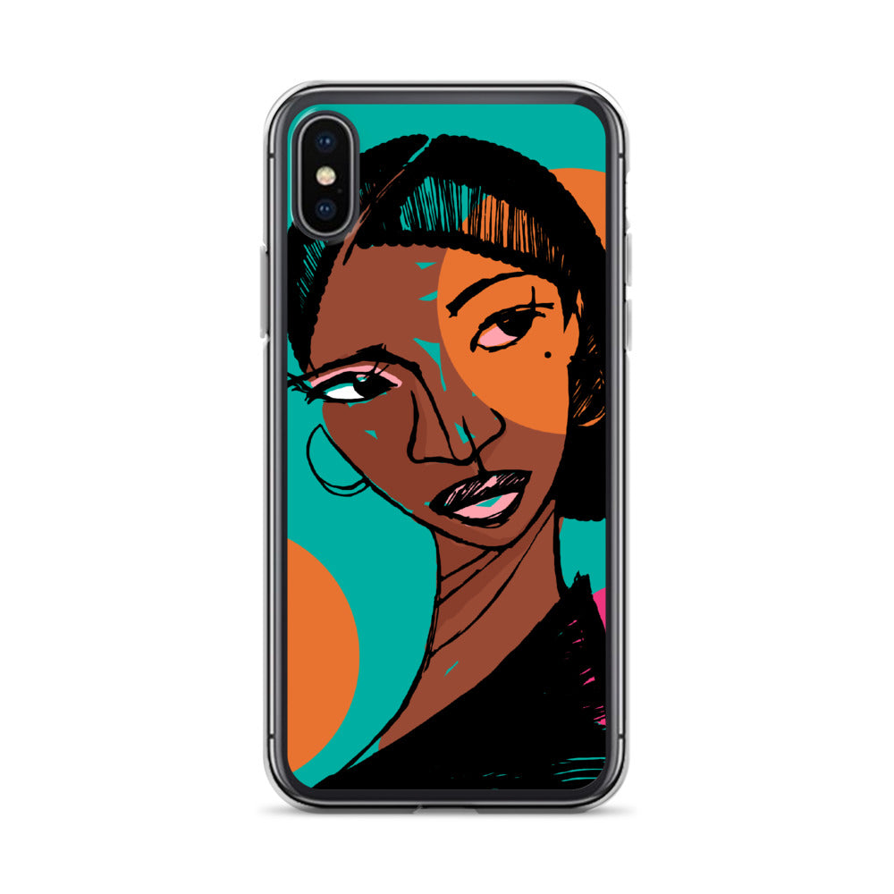 Orange Moon iPhone Case