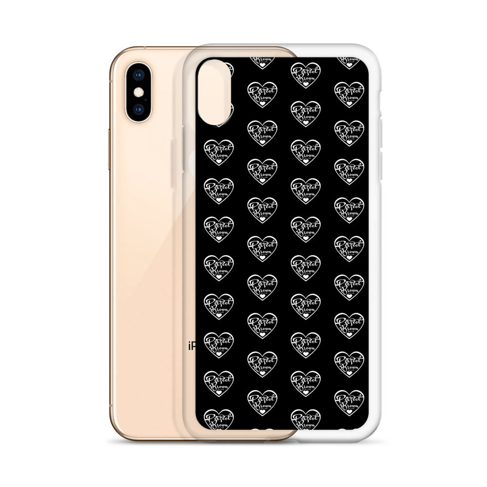Perfect Brown Logo Infinity iPhone Case (Blk)