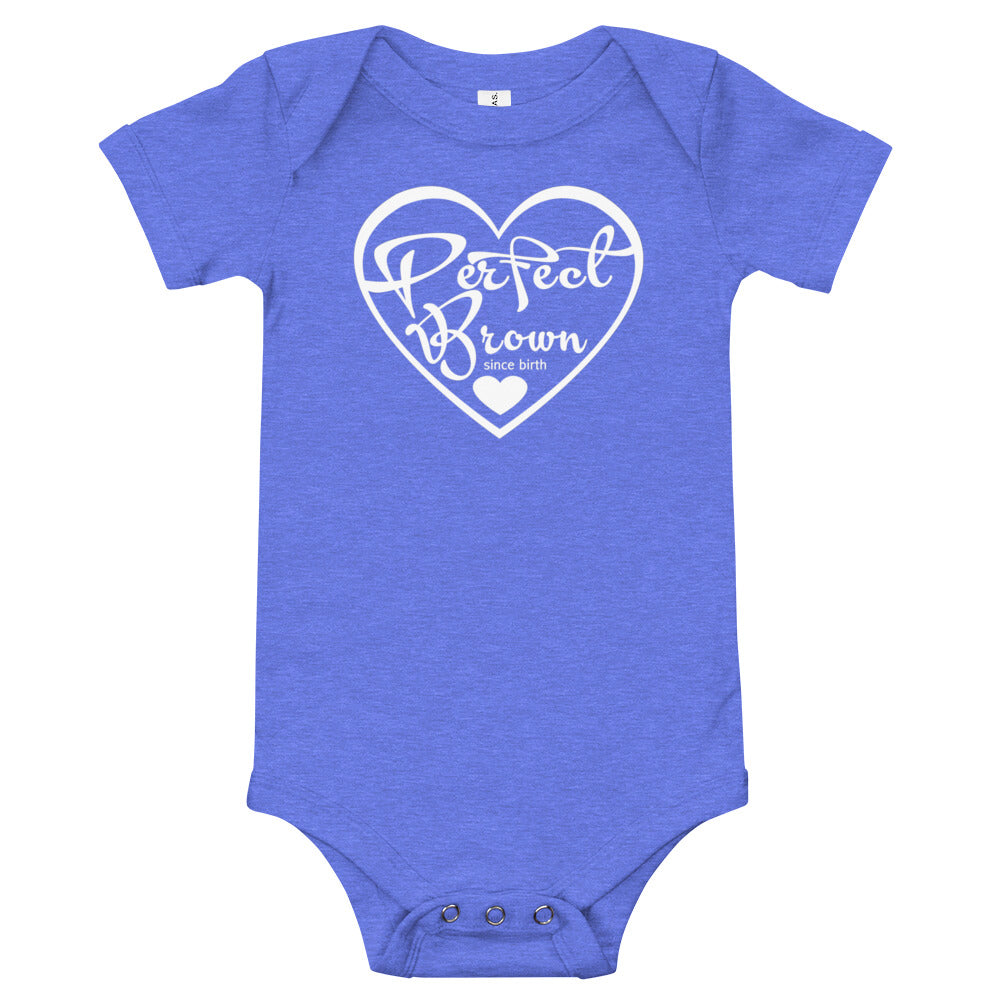 Perfect Brown Logo Infant Bodysuit *