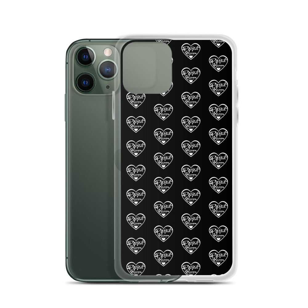 Perfect Brown Logo Infinity iPhone Case (Blk)