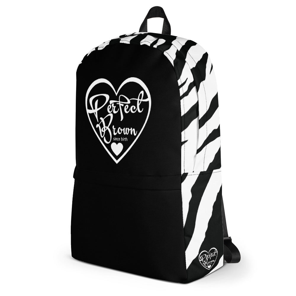 Perfect Brown Logo Backpack