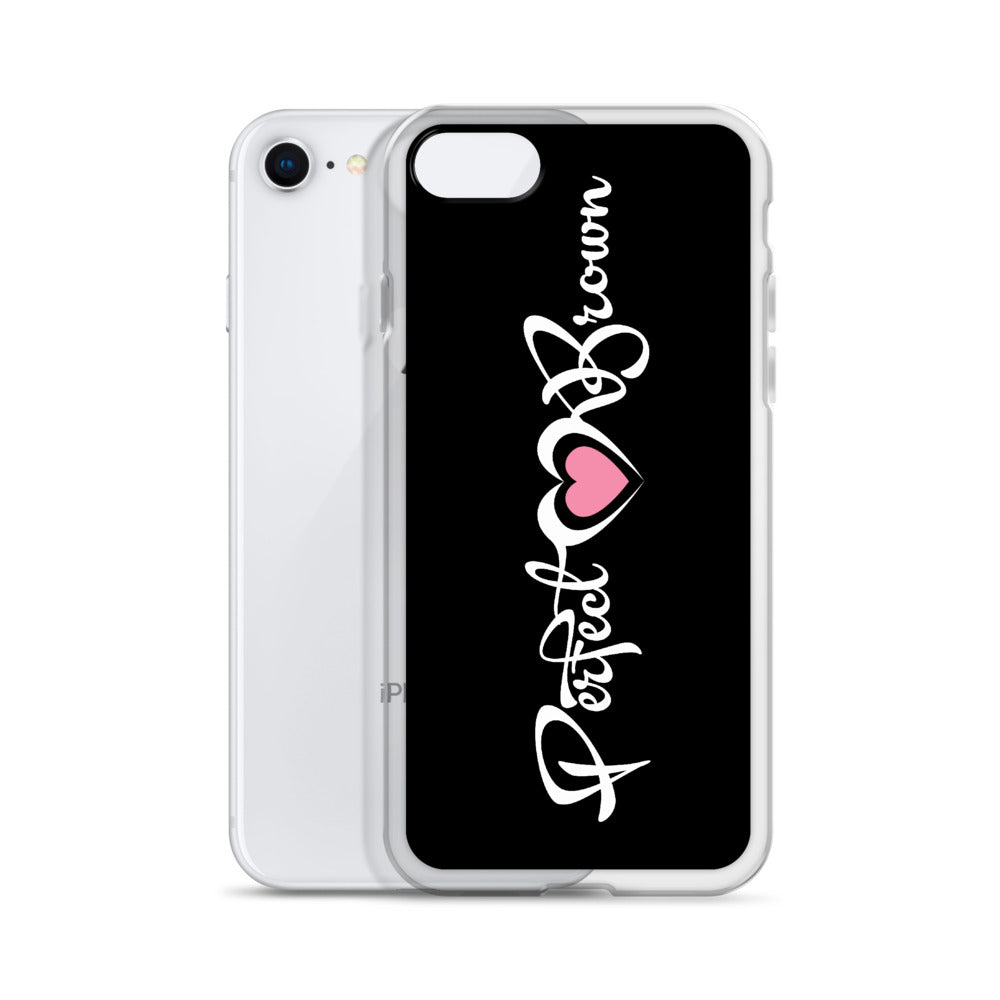Perfect Brown (Signature) iPhone Case (Blk)