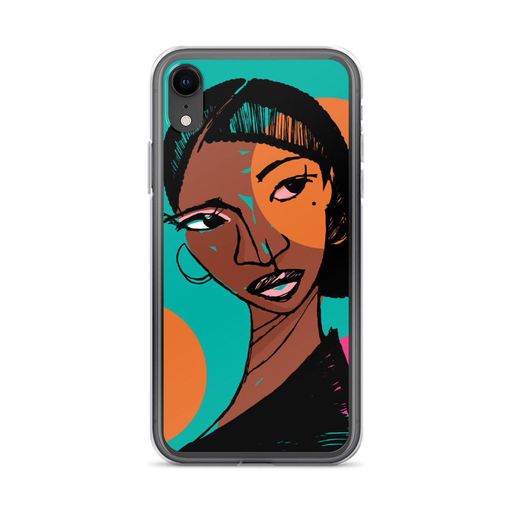 Orange Moon iPhone Case