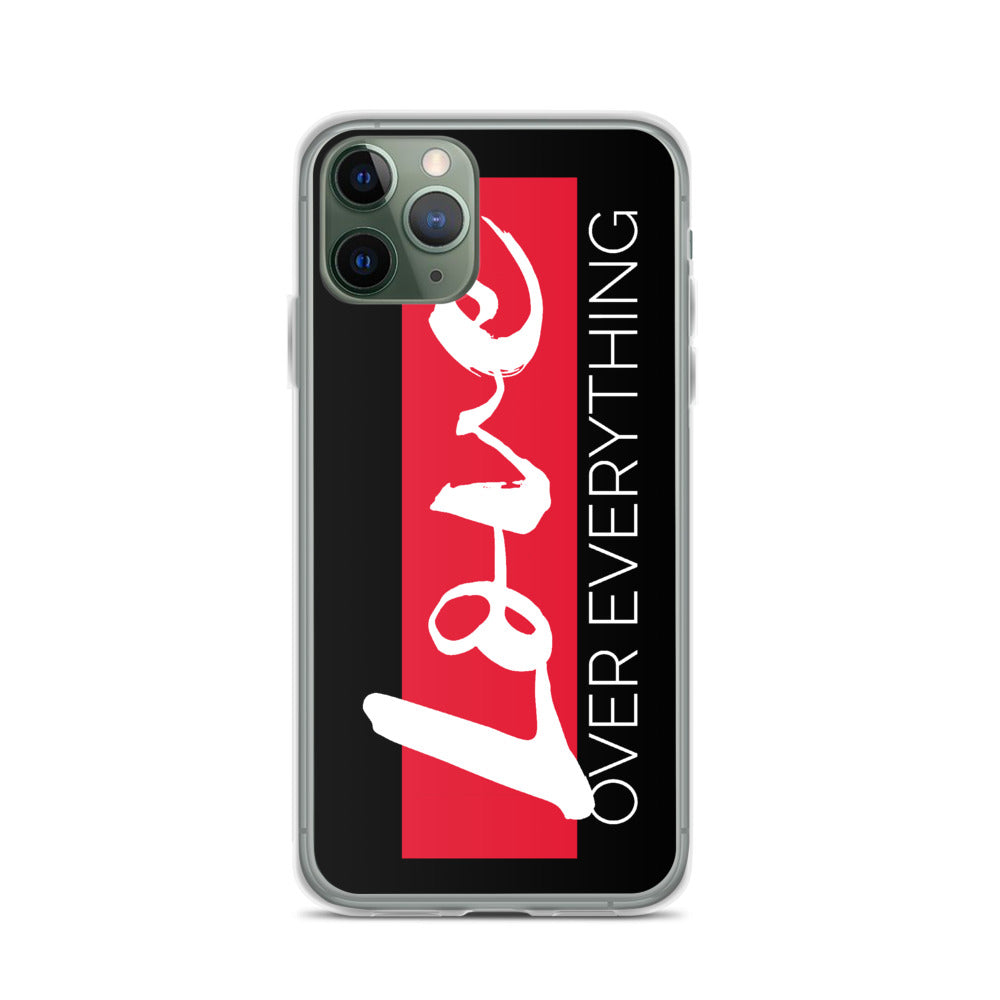 Love Over Everything iPhone Case (Blk)