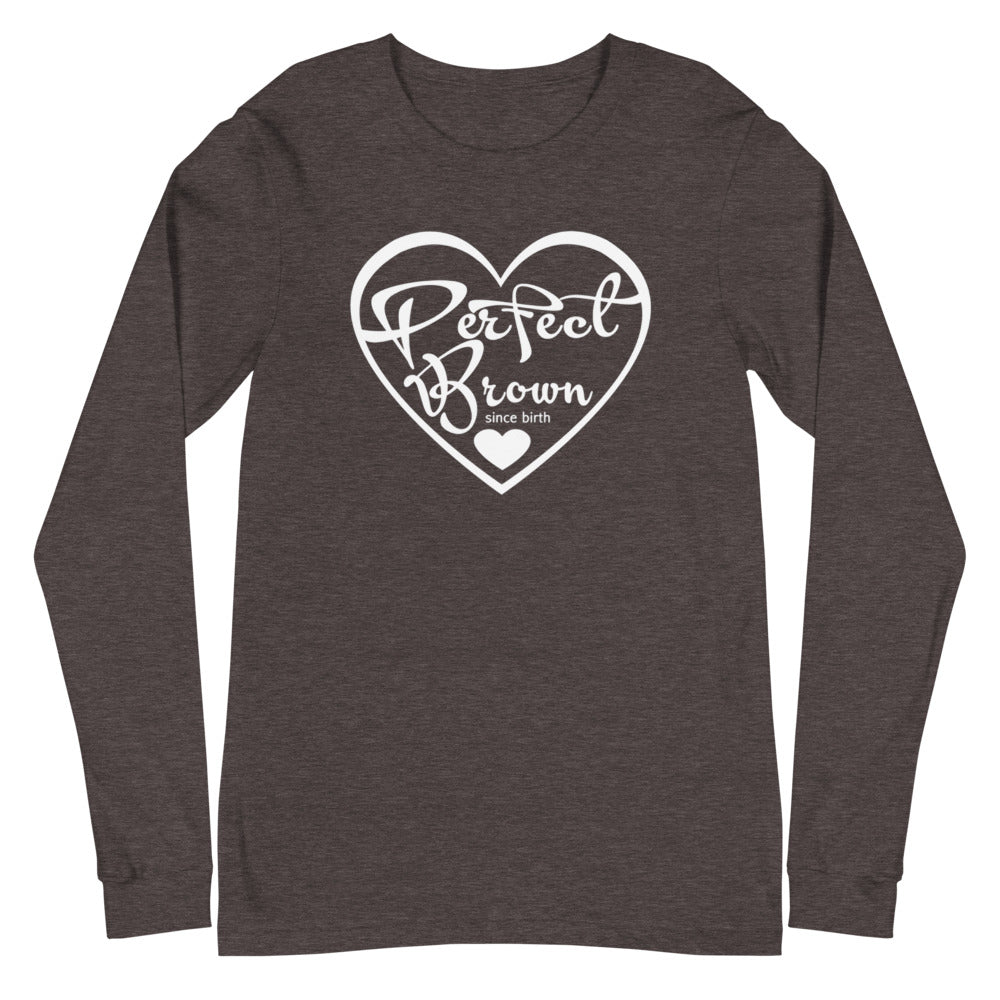 Perfect Brown Logo Unisex Long Sleeve Tee