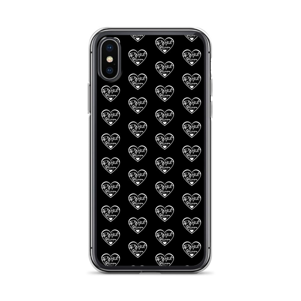 Perfect Brown Logo Infinity iPhone Case (Blk)
