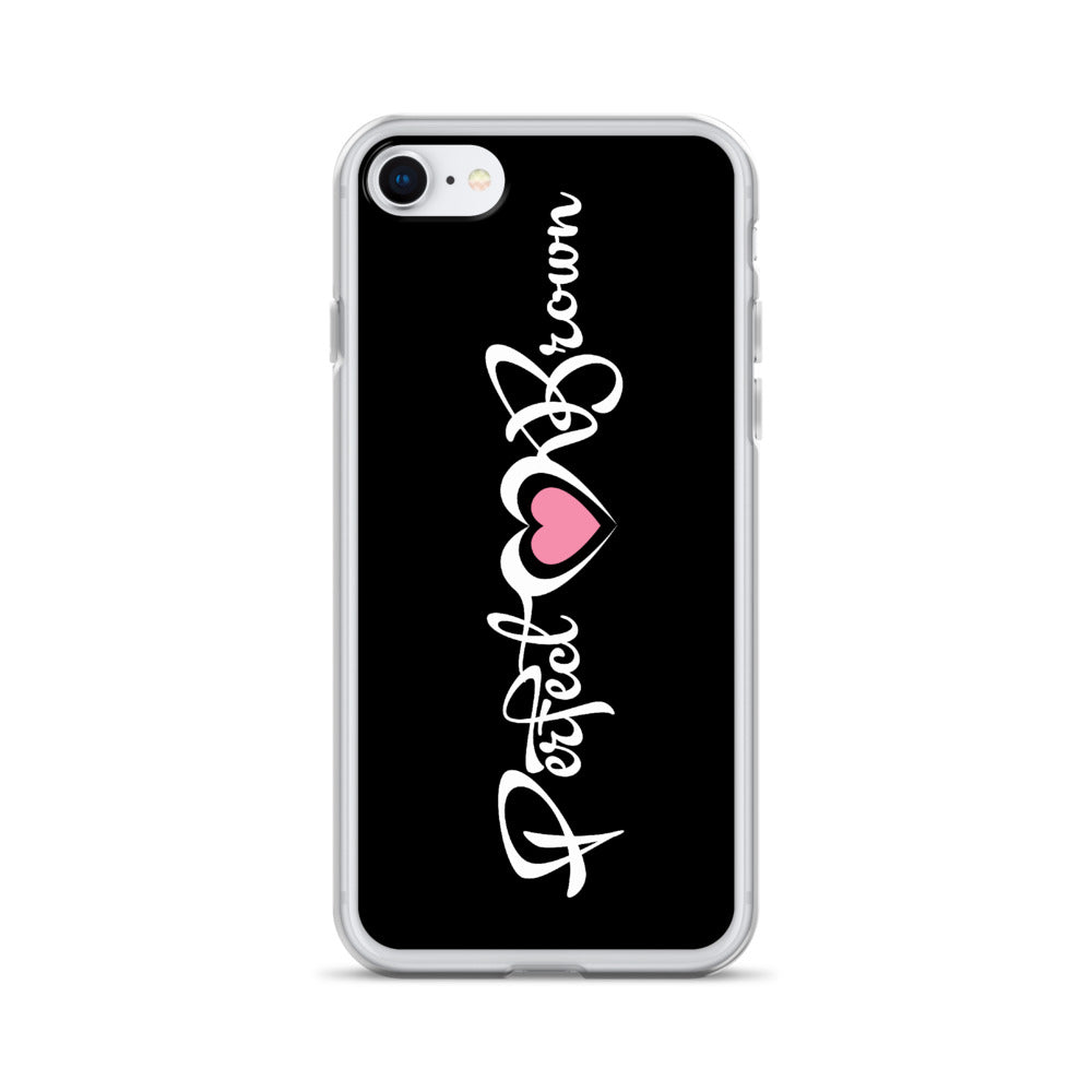 Perfect Brown (Signature) iPhone Case (Blk)