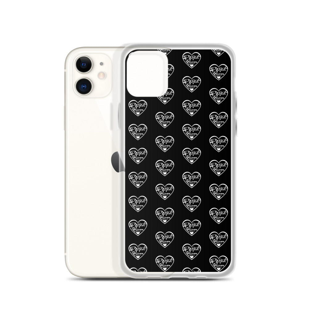 Perfect Brown Logo Infinity iPhone Case (Blk)