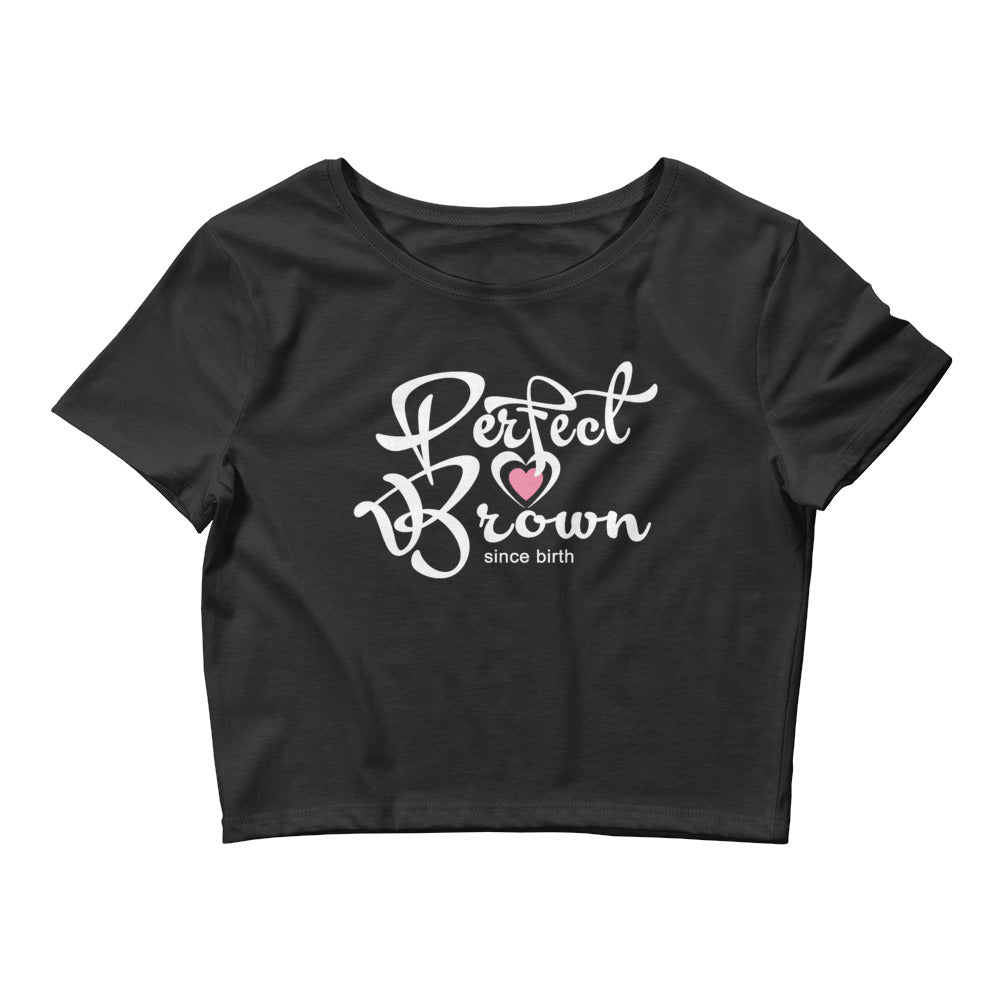 Perfect Brown Girl’s Crop Tee