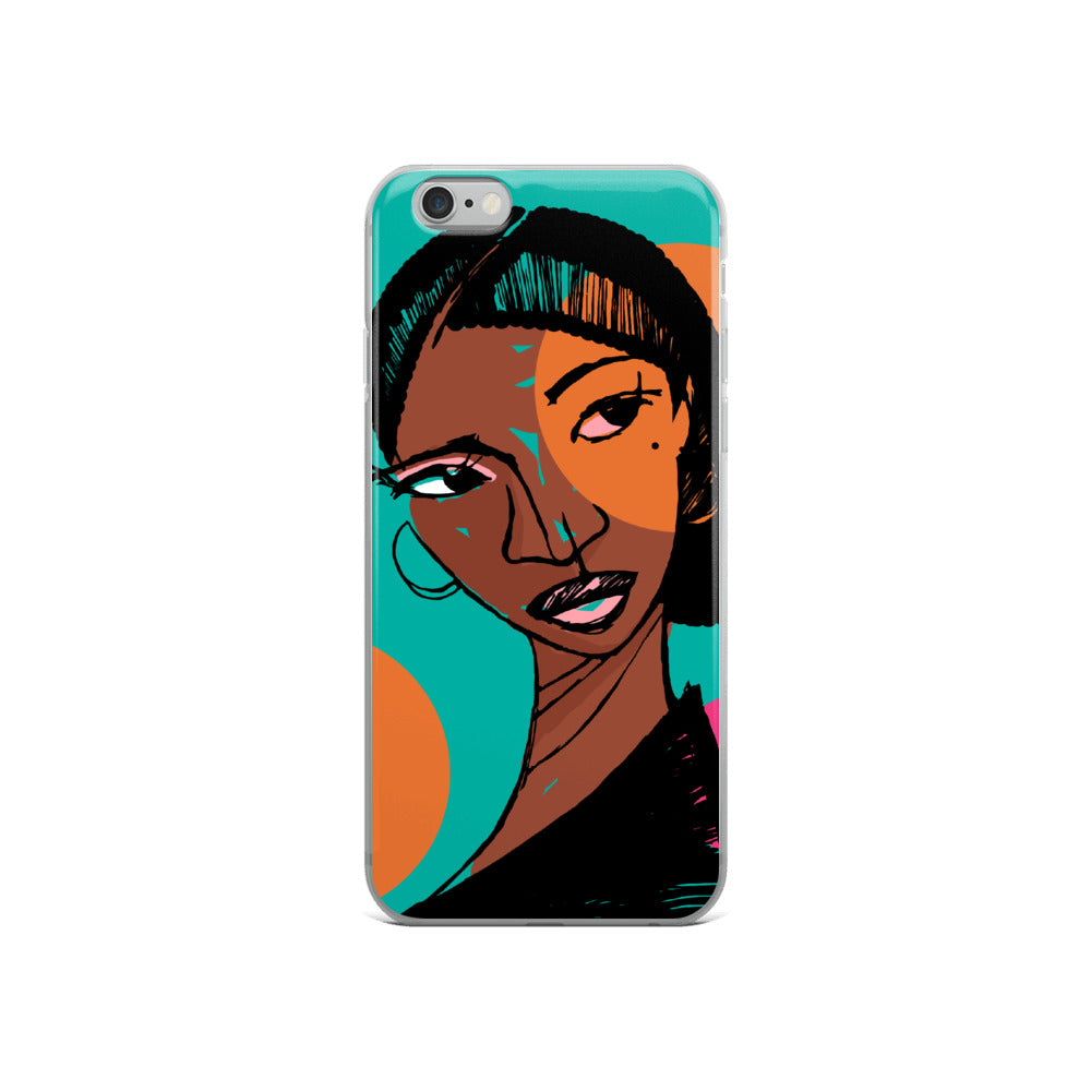 Orange Moon iPhone Case