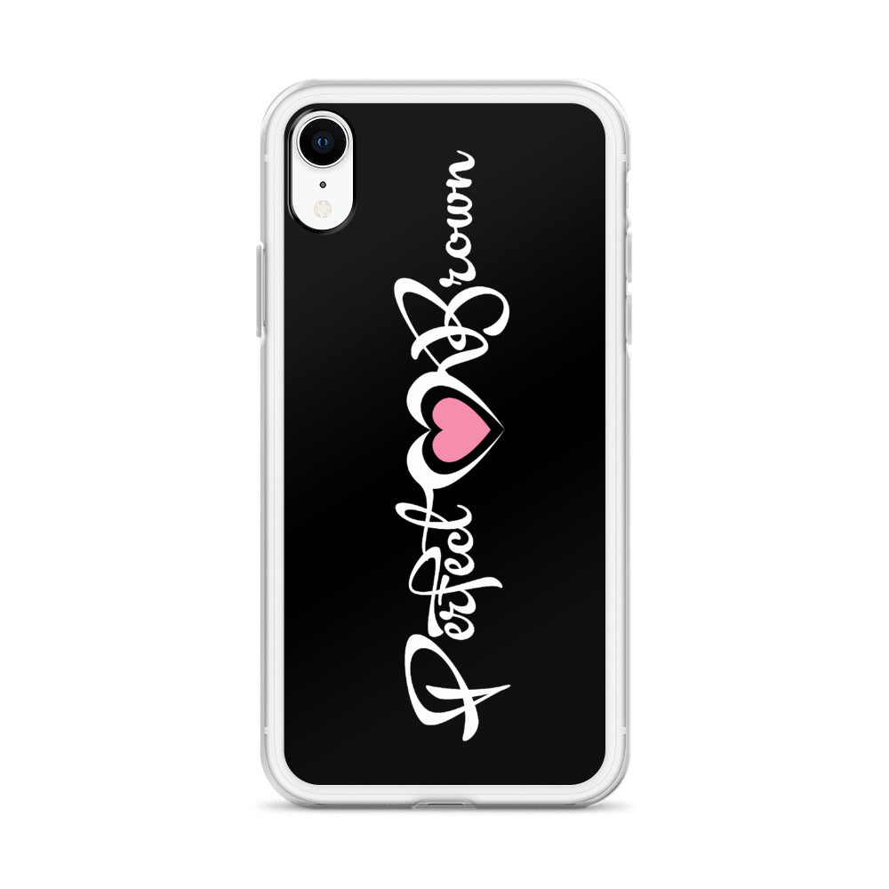 Perfect Brown (Signature) iPhone Case (Blk)