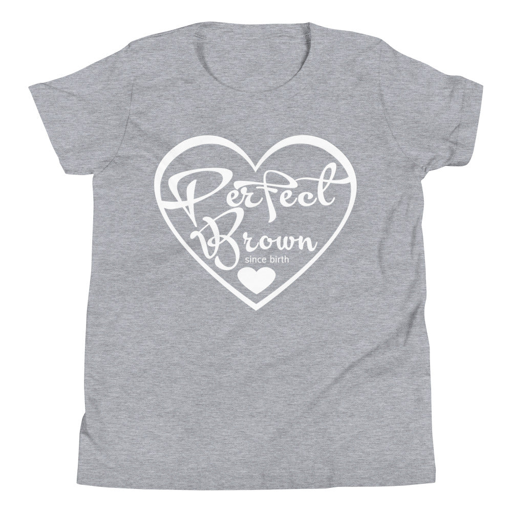 I am Perfect Brown (Logo) Girls T-Shirt
